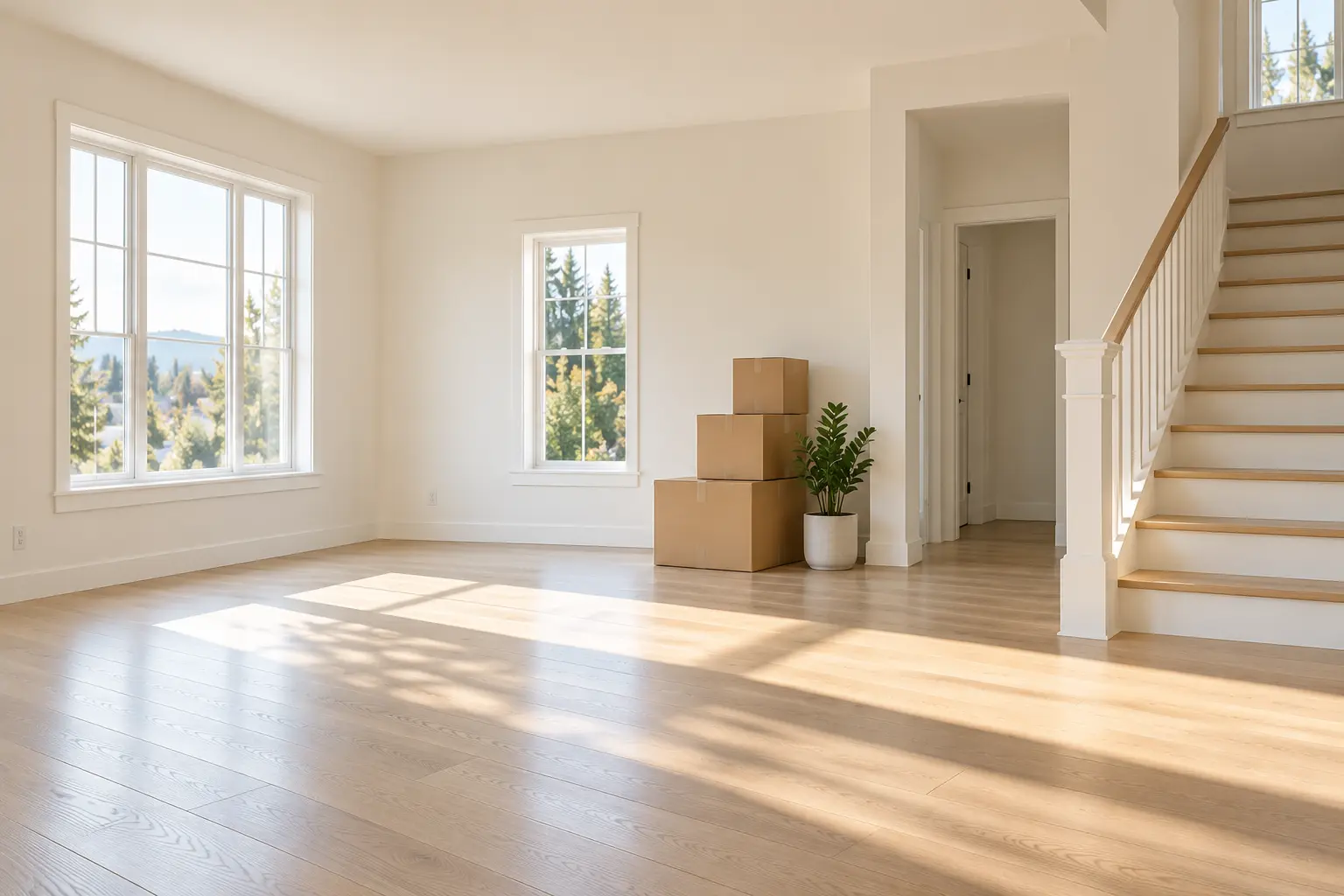 Empty, clean home ready for a move or handoff.